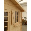 La casetta da giardino in legno - 12m2 - 4x3m - 28mm - colore: naturale