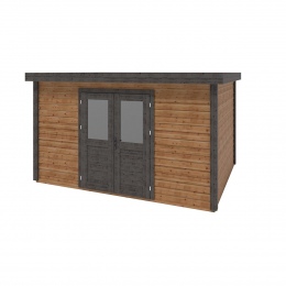Drewniany domek ogrodowy Freya 4.09x3.09 m - 12.64 m2