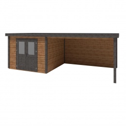 Drewniany domek ogrodowy Aura 7.06x3.09 m - 21.81 m2