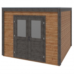 Drewniany domek ogrodowy Sora 3.09x3.09 m - 9.55 m2