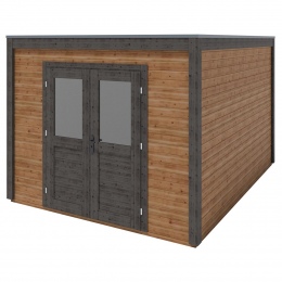 Drewniany domek ogrodowy Sora 3.09x4.09 m - 12.64 m2