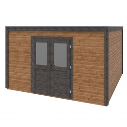 Drewniany domek ogrodowy Nova 4.09x4.09 m - 16.73 m2