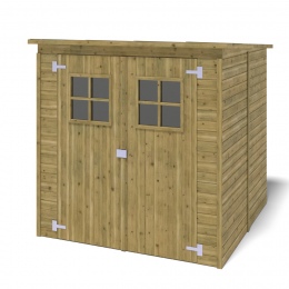 Drewniany domek ogrodowy 3.42 m2 - 1.9x1.8 m - Impregnowany