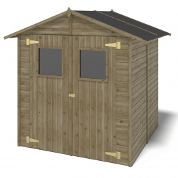 Drewniany domek ogrodowy 3.46 m2 - 1.9x1.82 m - Impregnowany