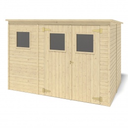 Drewniany domek ogrodowy 4.86 m2 - 2.7x1.8 m