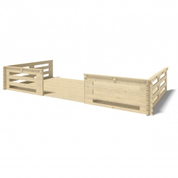 Weranda do domku 6x3 m - kolor naturalny