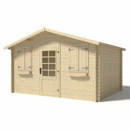 Drewniany domek ogrodowy 12 m2 - 4x3 m - 28 mm