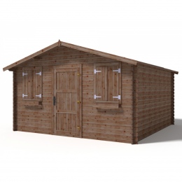 Drewniany domek ogrodowy 16 m2 - 4x4 m - 28 mm - Impregnowany