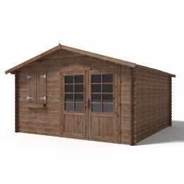 Drewniany domek ogrodowy 16 m2 - 4x4 m - 28 mm - Impregnowany