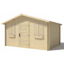 Drewniany domek ogrodowy 12 m2 - 4x3 m - 28 mm