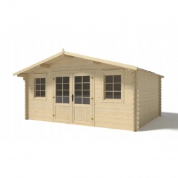 Drewniany domek ogrodowy 19.2 m2 - 4.8x4 m - 40 mm