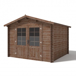 Drewniany domek ogrodowy 9 m2 - 3x3 m - 28 mm - Impregnowany