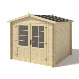 Drewniany domek ogrodowy 6.25 m2 - 2.5x2.5 m - 28 mm