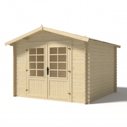 Drewniany domek ogrodowy 9 m2 - 3x3 m - 28 mm