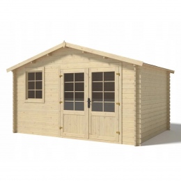 Drewniany domek ogrodowy 11.7 m2 - 3.9x3 m - 34 mm