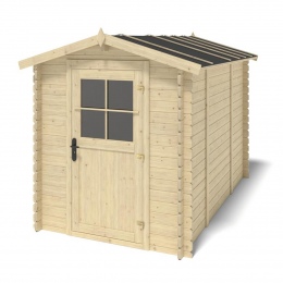 Drewniany domek ogrodowy 5.7 m2 - 1.9x3 m - 28 mm