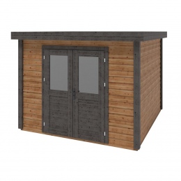 Drewniany domek ogrodowy Aura 3.09x3.09 m - 9.55 m2