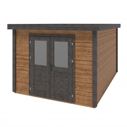 Drewniany domek ogrodowy Aura 3.09x4.09 m - 12.64 m2