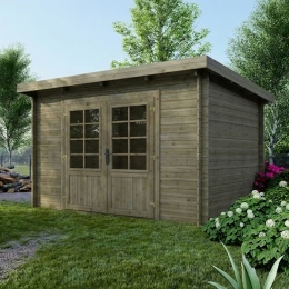 Drewniany domek ogrodowy 9 m2 - 3x3 m - 28 mm - Impregnowany