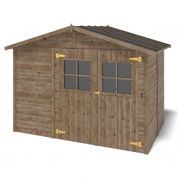 Drewniany domek ogrodowy 6 m2 - 3.05x1.96 m - Impregnowany