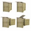 Basen drewniany 8,20x5,20 - H.1,45 m - z filtracją i szafką na osprzęt