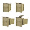 Basen drewniany 8,57x4,57 - H.1,31 m - z filtracją i szafką na osprzęt