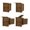 Basen drewniany 5,37x5,37 - H.1,31 m - z filtracją i szafką na osprzęt