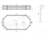 Holzpool 8,57x4,57 - H.1,31 m - mit Filtration und Zubehörschrank