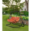 Fotel wiszący ogrodowy ze stelażem