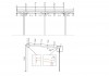 Carport, garage shelter - 3x5,24 m - 15 m² - mounted to the wall of the building 