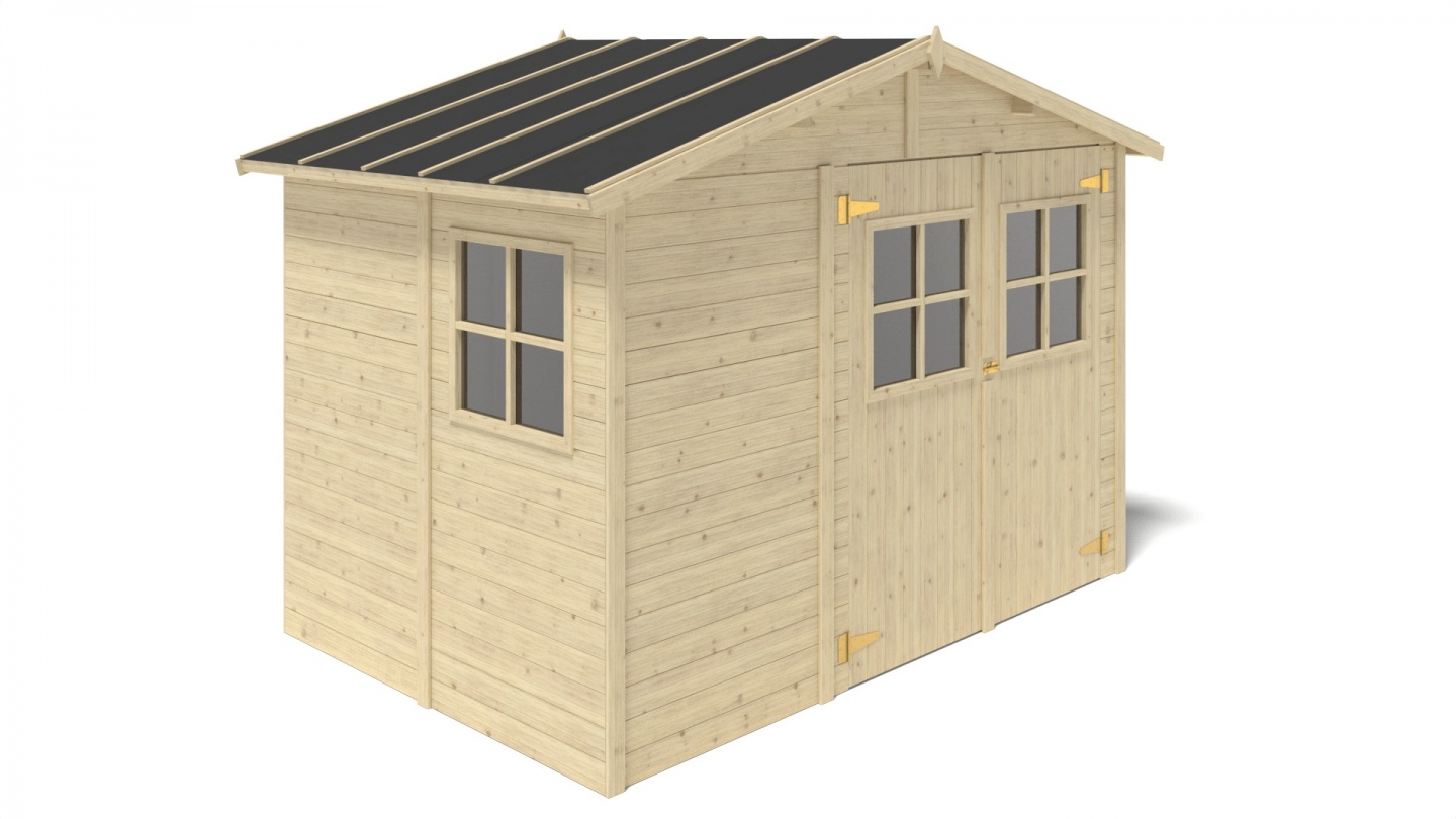 Caseta de jardín de madera 20 m2 - 5x4 m - 28 mm - Sklep ALTANKA