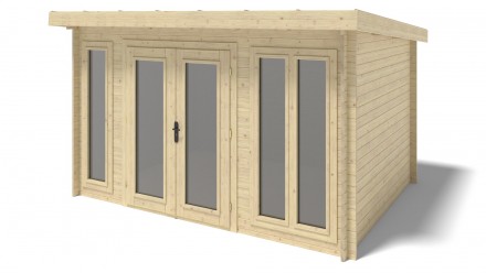 Caseta de jardín de madera 12 m2 - 4x3 m - 34 mm