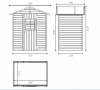 Domek narzędziowy 1,77x1,2m impregnowany