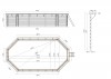 Basen drewniany 7,57x4,07 - H.1,45 m