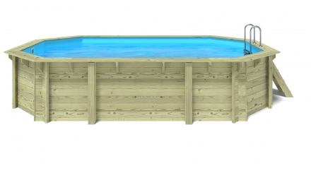 Basen drewniany 5,86x3,86 - H.1,32 m