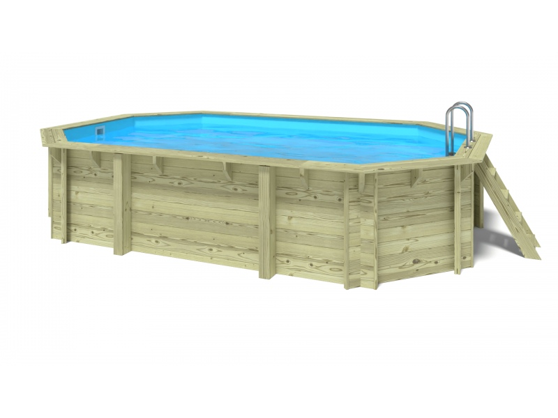 Wooden pool 5,86x3,86 - H.1,20 m