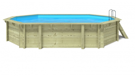 Basen drewniany 6,57x4,07 - H.1,20 m