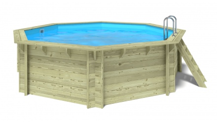 Wooden pool 4,71x4,72 - H.1,20 m