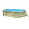 Wooden pool 6,53x4,41 - H.1,31 m