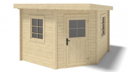 Wooden garden house 8 m2 - 3x3 m - 28 mm