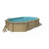 Wooden pool 6,57x4,57 - H.1,31 m - with filtration and cabinet for accessories