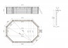 Piscina de madera 6,57x4,57 - H.1,31 m - con filtración y armario incluidos