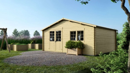 Caseta de jardín de madera 30 m2 - 6x5 m - 40 mm