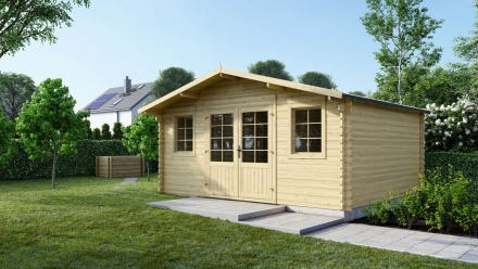 Wooden garden house 19,20 m2 - 4,80x4 m - 40 mm