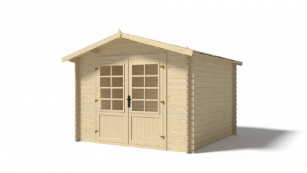 Wooden garden house 9 m2 - 3x3 m - 28 mm