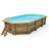 Wooden pool 5,86x3,86 - H.1,20 m - with filtration